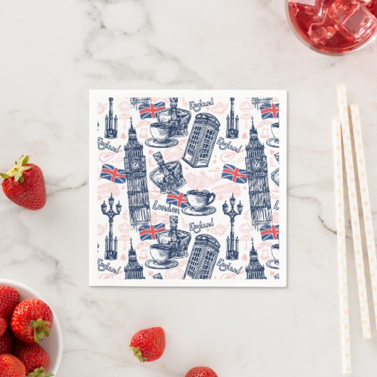 London, England Serviette (Beispiel)