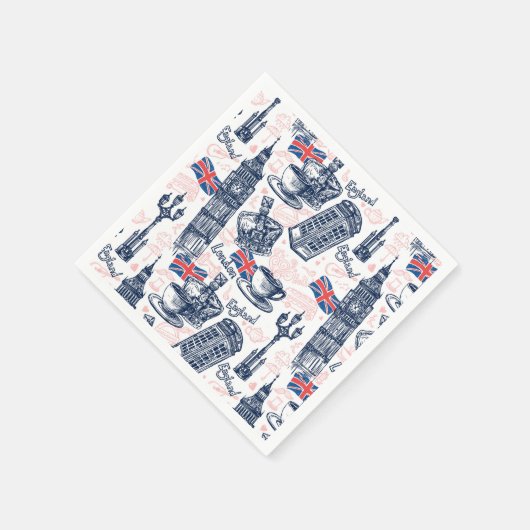 London, England Serviette (Ecke)