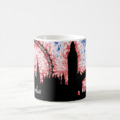 London-England-Silhouette Kaffeetasse (Mittel)