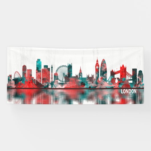 London-England-Skyline Banner (Horizontal)