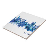 London England Skyline Blue Fliese (Seite)