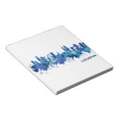 London England Skyline Blue Notizblock (angewinkelt)