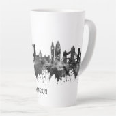 London England Skyline BW Milchtasse (Rechte Ecke)