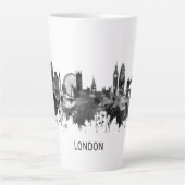 London England Skyline BW Milchtasse (Vorderseite)