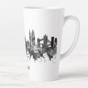 London England Skyline BW Milchtasse