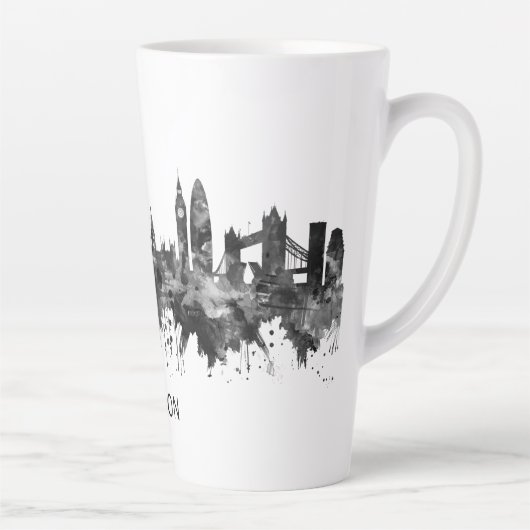 London England Skyline BW Milchtasse (Rechts)