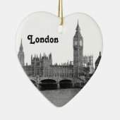 London England Skyline Etched Keramikornament (Rechts)