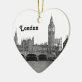 London England Skyline Etched Keramikornament (Links)