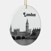 London England Skyline Etched Keramikornament (Rechts)