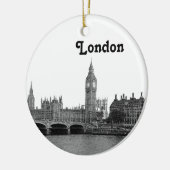 London England Skyline Etched Keramikornament (Links)
