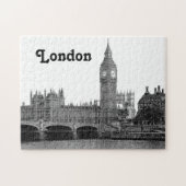 London England Skyline Etched Puzzle (Horizontal)