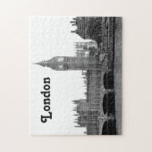 London England Skyline Etched Puzzle (Vertikal)