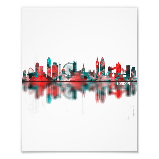 London England Skyline Fotodruck (Vorne)