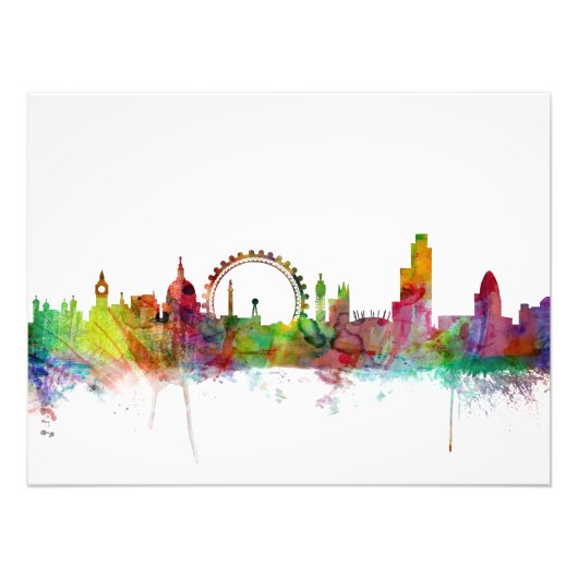 London England Skyline Fotodruck (Vorne)