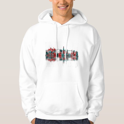 London-England-Skyline Hoodie (Vorderseite)