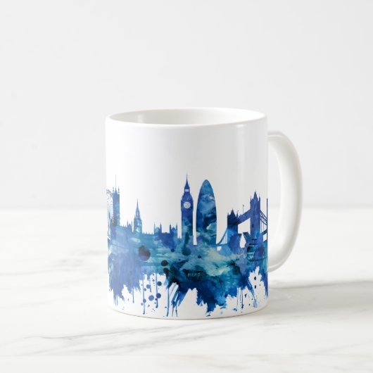 London-England-Skyline Kaffeetasse (VorderseiteRechts)