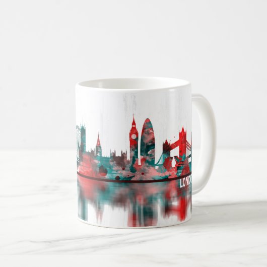 London-England-Skyline Kaffeetasse (VorderseiteRechts)
