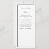 London England Skyline Kiss Menu Empfang Einladung (Rückseite)