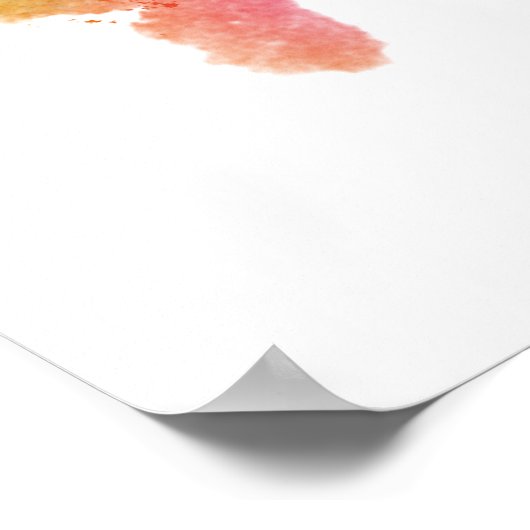 London England Skyline Poster (Ecke)