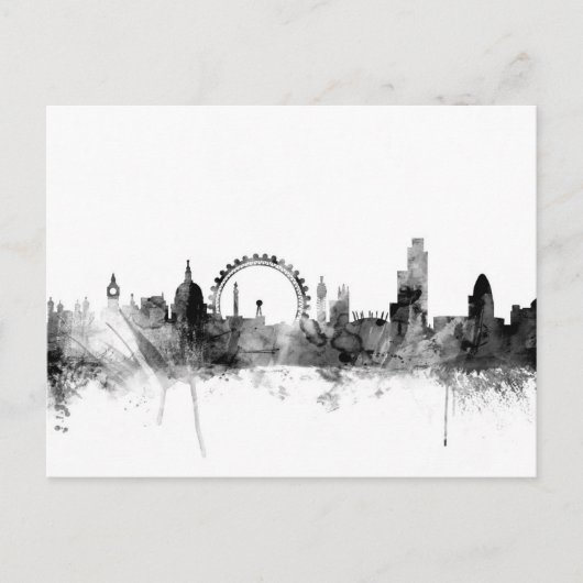 London England Skyline Postkarte (Vorderseite)