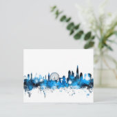 London England Skyline Postkarte (Stehend Vorderseite)