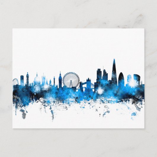 London England Skyline Postkarte (Vorderseite)