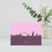 London England Skyline Postkarte (Stehend Vorderseite)
