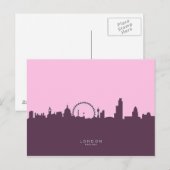 London England Skyline Postkarte (Vorne/Hinten)