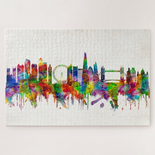 London England Skyline Puzzle (Horizontal)