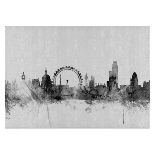 London England Skyline Schneidebrett (Vorderseite)