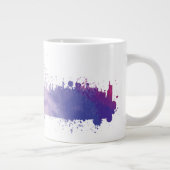 London England Skyline Splash Jumbo-Tasse (Rechts)