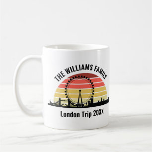 London England Sunset Custom Family Trip Kaffeetasse