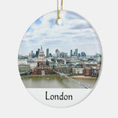 London England Thames River City Skyline Keramik Ornament (Links)