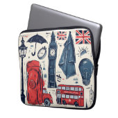 London-England-Thema Laptopschutzhülle (Vorderseite Links)