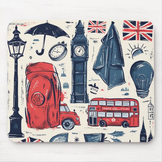London-England-Thema Mousepad (Vorne)