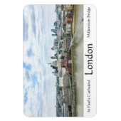 London England Themse Fluss St Paul's Cathedral Magnet (Vertikal)