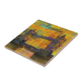 London England Tower Bridge Abstrakt Fliese (Seite)