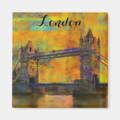 London England Tower Bridge Abstrakt Magnet (Vorne)