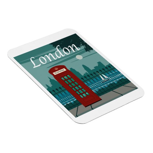 London, England Travel Poster Magnet (Rechte Seite)