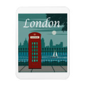 London, England Travel Poster Magnet (Vertikal)