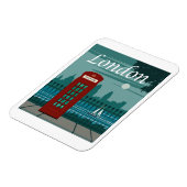 London, England Travel Poster Magnet (Linke Seite)