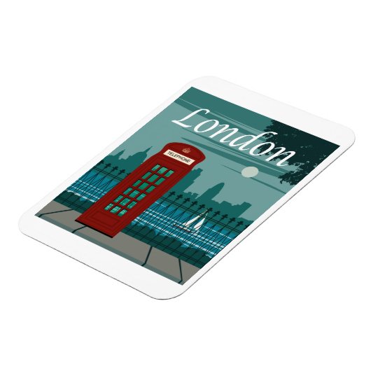 London, England Travel Poster Magnet (Linke Seite)