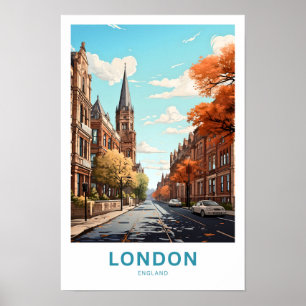 London England Travel Print Poster