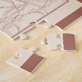 London England Tube Railways Antik Sketch Karte Puzzle (Seite)