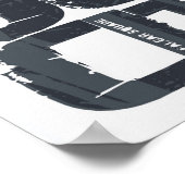 London, England Typografie Poster (Ecke)