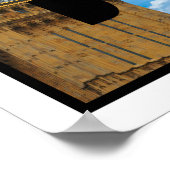 London England Typografy Travel Poster (Ecke)