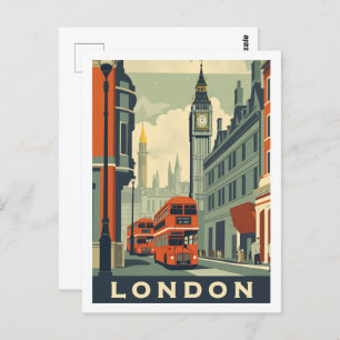 London England Vereinigtes Königreich Famous Trave Postkarte