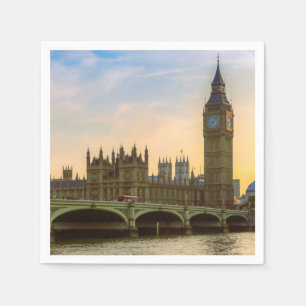 London England Vereinigtes Königreich Parlament Gr Serviette