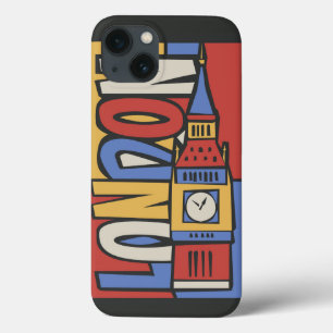 London, England Vibrant Handrawn Design Case-Mate iPhone Hülle