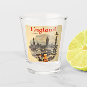 London England Vintag Style Big Ben Schnapsglas